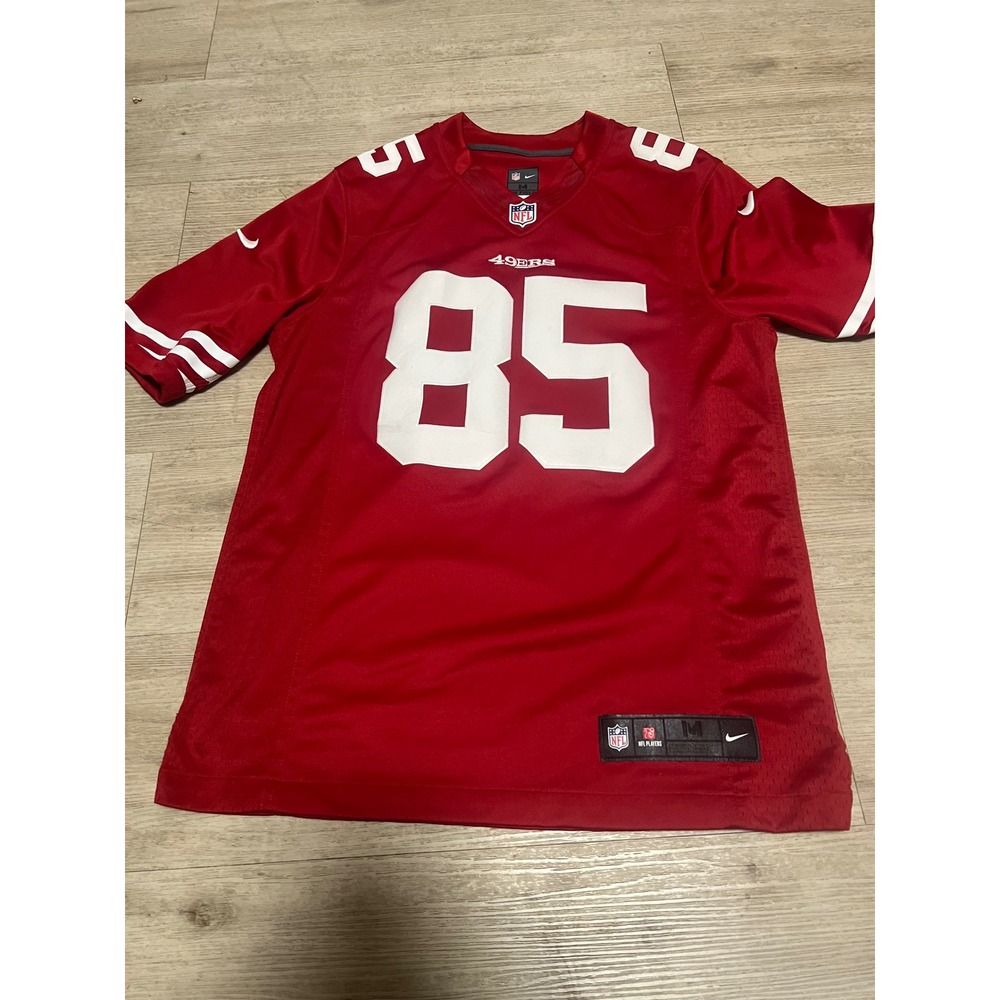 Nike San Francisco 49ers Vernon Davis 85 NFL Jersey Mens Medium Red Football